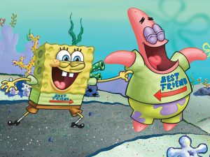 Spongebob and Patrick, best friends